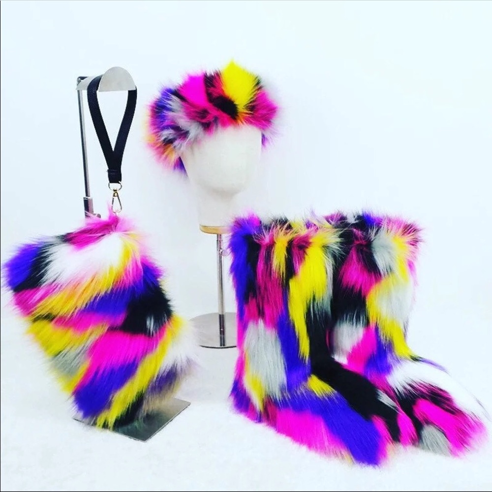 Fur Boot 3 piece Set